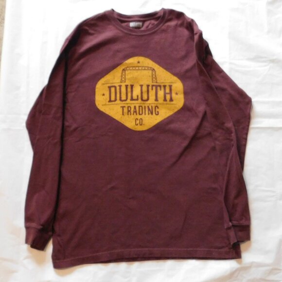 Duluth Trading Longtail T T-Shirt Medium Burgundy Oversize 42" Chest - Picture 1 of 7